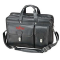 Leatherette Laptop Briefcase w/2 Front Pocket